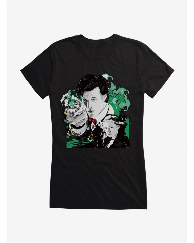 Doctor Who Eleventh Doctor And Pond Girls T-Shirt $7.47 T-Shirts