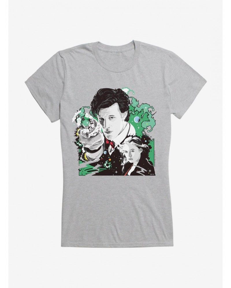 Doctor Who Eleventh Doctor And Pond Girls T-Shirt $7.47 T-Shirts