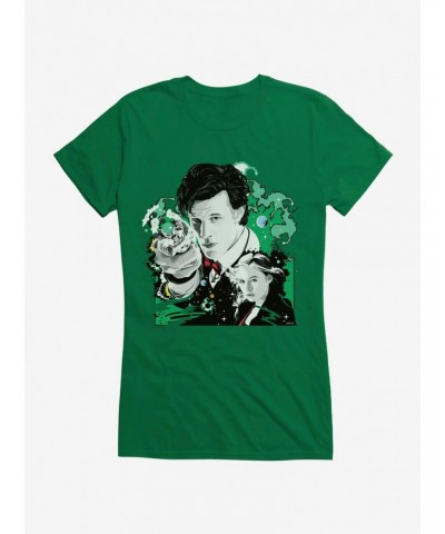 Doctor Who Eleventh Doctor And Pond Girls T-Shirt $7.47 T-Shirts