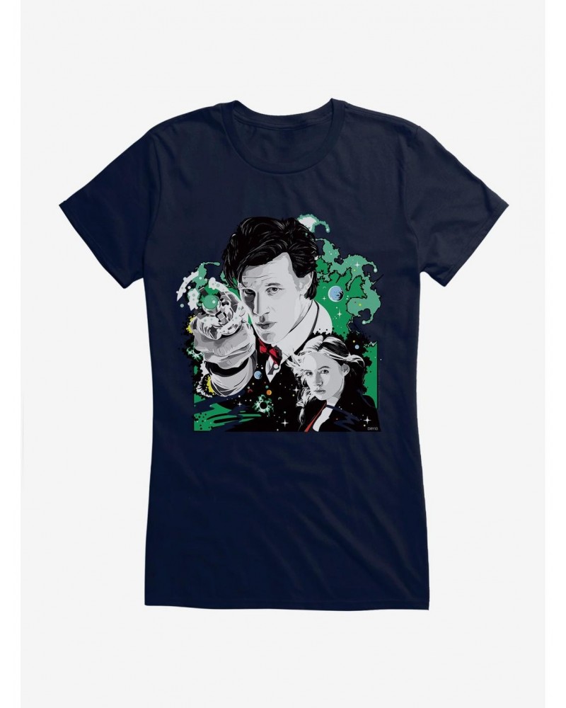 Doctor Who Eleventh Doctor And Pond Girls T-Shirt $7.47 T-Shirts