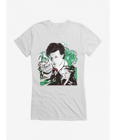 Doctor Who Eleventh Doctor And Pond Girls T-Shirt $7.47 T-Shirts