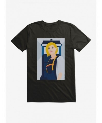 Doctor Who Thirteenth Doctor Illustration TARDIS T-Shirt $7.17 T-Shirts