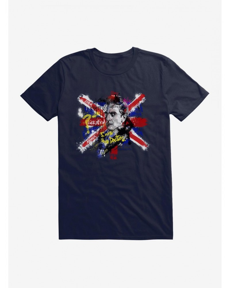 Doctor Who Twelfth Doctor I Am The Doctor Graffiti T-Shirt $8.60 T-Shirts