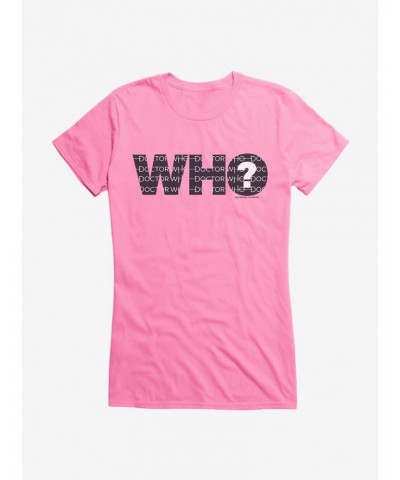 Doctor Who Question Mark Girls T-Shirt $11.21 T-Shirts