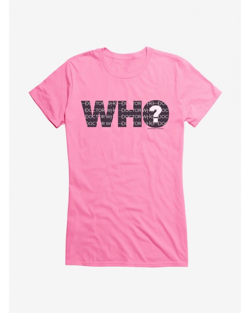 Doctor Who Question Mark Girls T-Shirt $11.21 T-Shirts