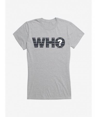 Doctor Who Question Mark Girls T-Shirt $11.21 T-Shirts