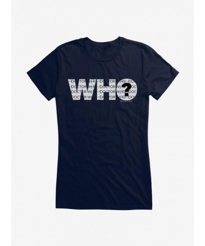 Doctor Who Question Mark Girls T-Shirt $11.21 T-Shirts