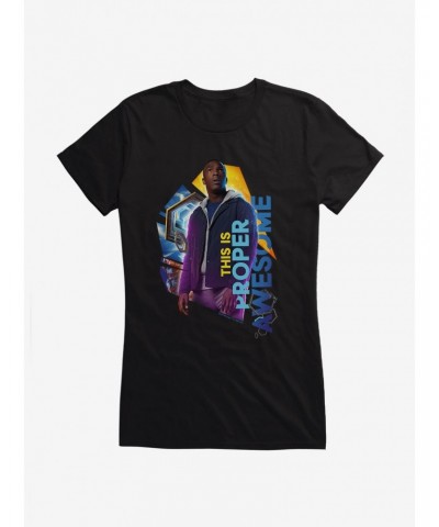 Doctor Who Thirteenth Doctor Proper Awesome Girls T-Shirt $7.47 T-Shirts