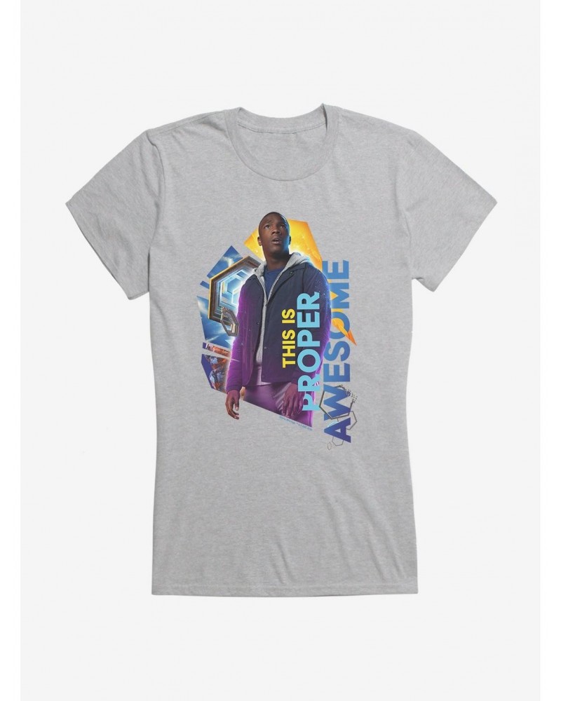 Doctor Who Thirteenth Doctor Proper Awesome Girls T-Shirt $7.47 T-Shirts