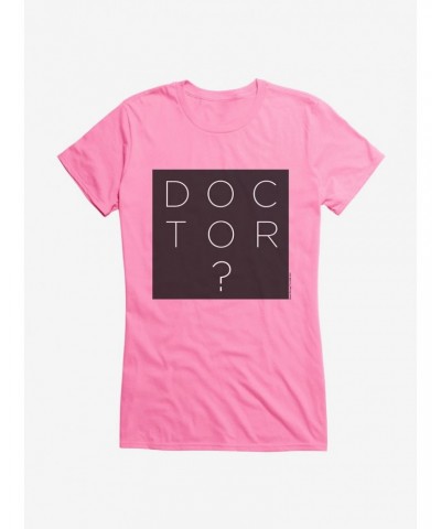 Doctor Who Question Block Girls T-Shirt $8.72 T-Shirts