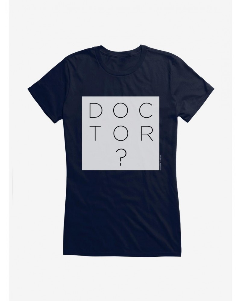 Doctor Who Question Block Girls T-Shirt $8.72 T-Shirts