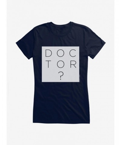 Doctor Who Question Block Girls T-Shirt $8.72 T-Shirts