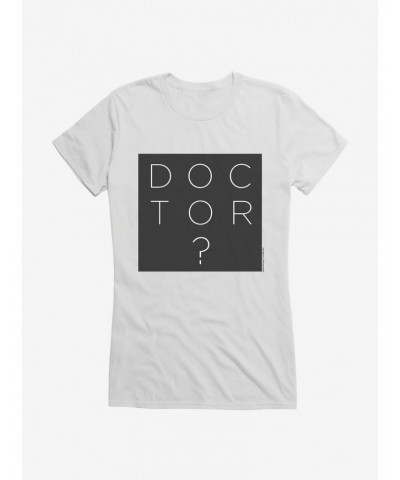 Doctor Who Question Block Girls T-Shirt $8.72 T-Shirts