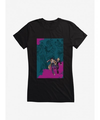 Doctor Who The Tenth Doctor Colorpop Runaway Girls T-Shirt $11.21 T-Shirts