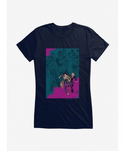 Doctor Who The Tenth Doctor Colorpop Runaway Girls T-Shirt $11.21 T-Shirts