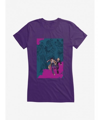 Doctor Who The Tenth Doctor Colorpop Runaway Girls T-Shirt $11.21 T-Shirts