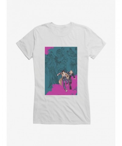 Doctor Who The Tenth Doctor Colorpop Runaway Girls T-Shirt $11.21 T-Shirts