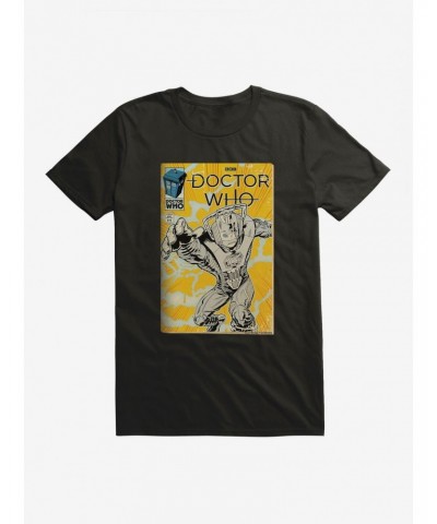 Doctor Who Cybermen Yellow Comic T-Shirt $10.76 T-Shirts