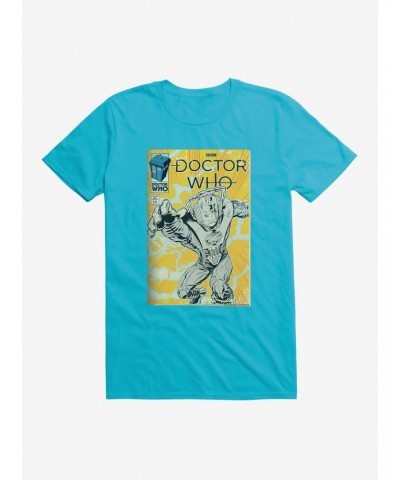 Doctor Who Cybermen Yellow Comic T-Shirt $10.76 T-Shirts