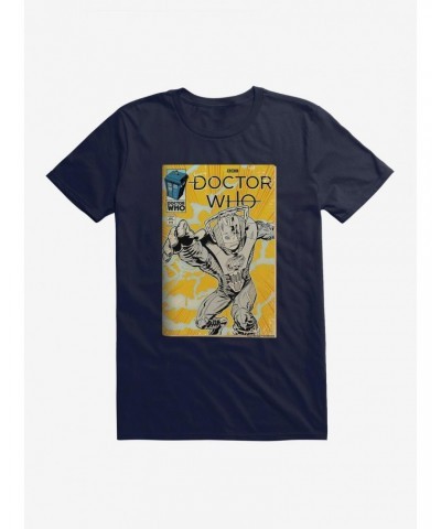 Doctor Who Cybermen Yellow Comic T-Shirt $10.76 T-Shirts