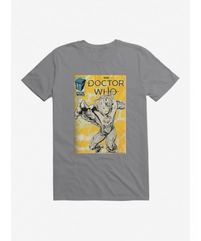 Doctor Who Cybermen Yellow Comic T-Shirt $10.76 T-Shirts