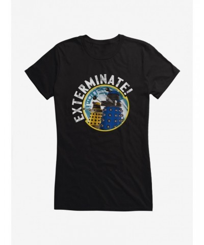 Doctor Who Dalek Exterminate Frame Girls T-Shirt $8.22 T-Shirts