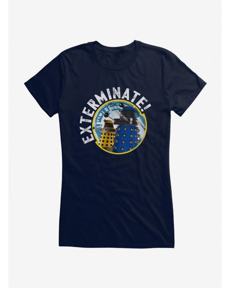 Doctor Who Dalek Exterminate Frame Girls T-Shirt $8.22 T-Shirts