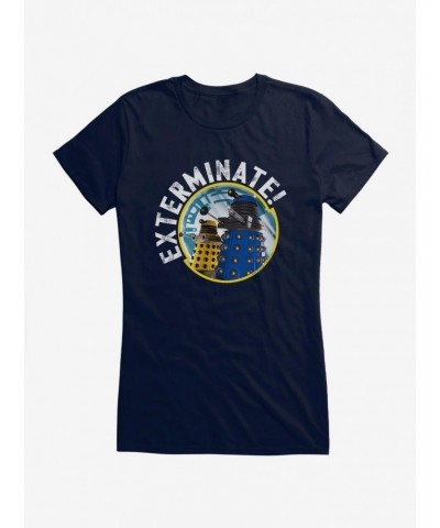 Doctor Who Dalek Exterminate Frame Girls T-Shirt $8.22 T-Shirts