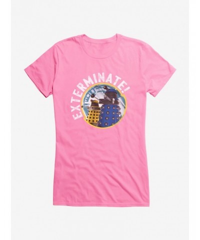 Doctor Who Dalek Exterminate Frame Girls T-Shirt $8.22 T-Shirts