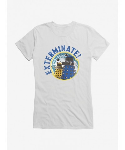 Doctor Who Dalek Exterminate Frame Girls T-Shirt $8.22 T-Shirts