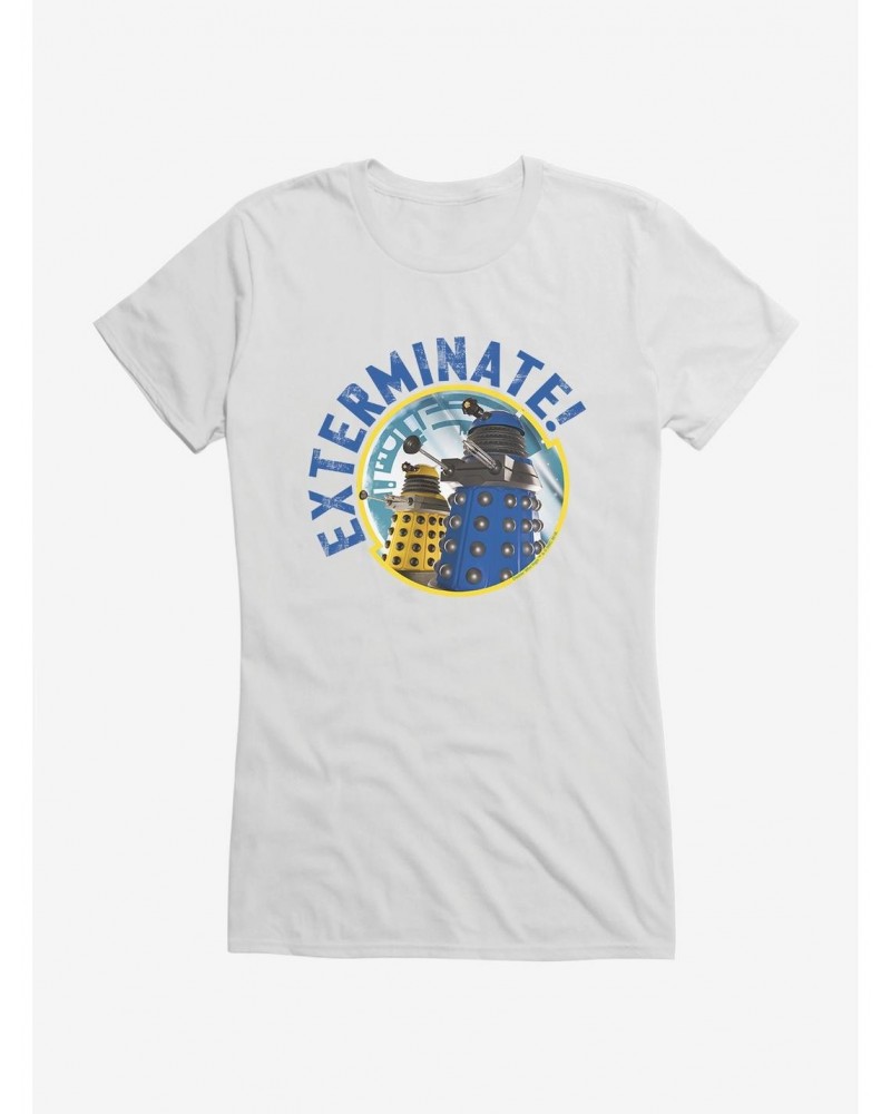 Doctor Who Dalek Exterminate Frame Girls T-Shirt $8.22 T-Shirts