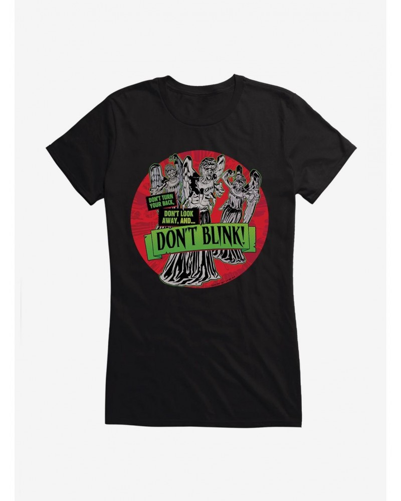 Doctor Who Don't Blink Girls T-Shirt $9.96 T-Shirts