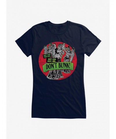 Doctor Who Don't Blink Girls T-Shirt $9.96 T-Shirts