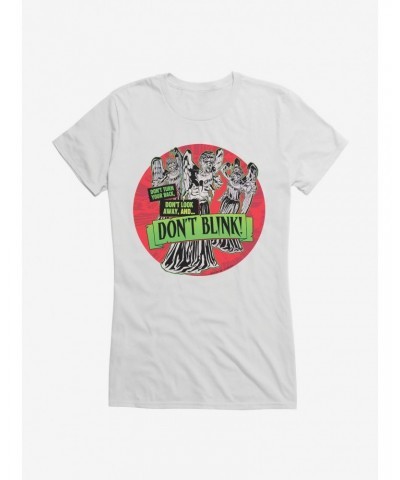 Doctor Who Don't Blink Girls T-Shirt $9.96 T-Shirts