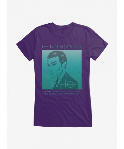 Doctor Who The Ninth Doctor Girls T-Shirt $12.20 T-Shirts