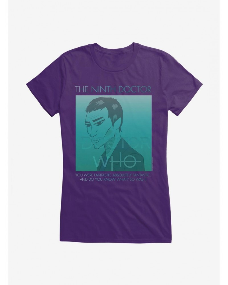 Doctor Who The Ninth Doctor Girls T-Shirt $12.20 T-Shirts