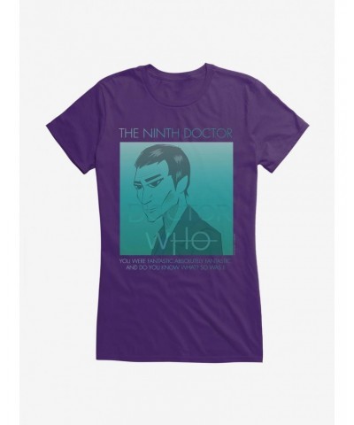 Doctor Who The Ninth Doctor Girls T-Shirt $12.20 T-Shirts