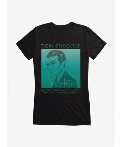 Doctor Who The Ninth Doctor Girls T-Shirt $12.20 T-Shirts