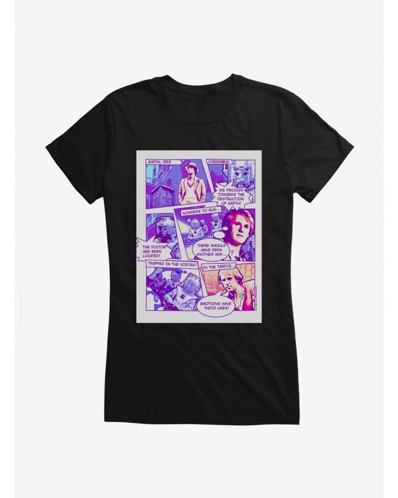 Doctor Who Cybermen Comic Page Girls T-Shirt $11.95 T-Shirts