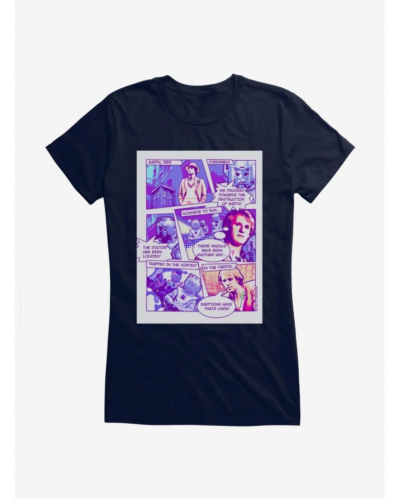 Doctor Who Cybermen Comic Page Girls T-Shirt $11.95 T-Shirts