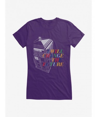 Doctor Who I Will Change The Future Tardis Girls T-Shirt $11.95 T-Shirts