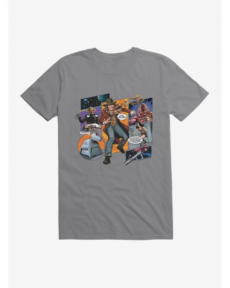 Doctor Who The Fourth Doctor, Leela, And K9 Comic T-Shirt $11.95 T-Shirts