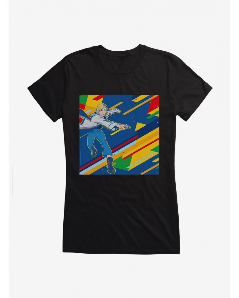 Doctor Who The Thirteenth Doctor Retro Art Girls T-Shirt $8.72 T-Shirts