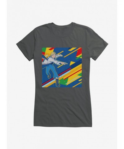 Doctor Who The Thirteenth Doctor Retro Art Girls T-Shirt $8.72 T-Shirts