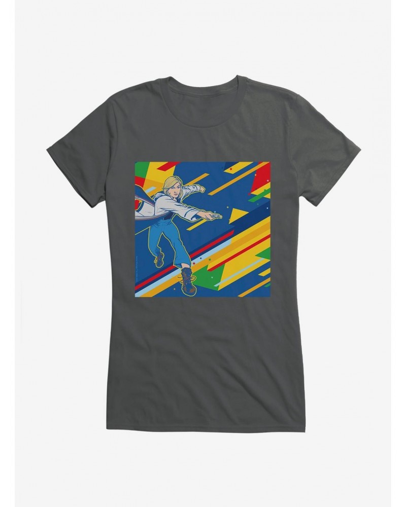 Doctor Who The Thirteenth Doctor Retro Art Girls T-Shirt $8.72 T-Shirts