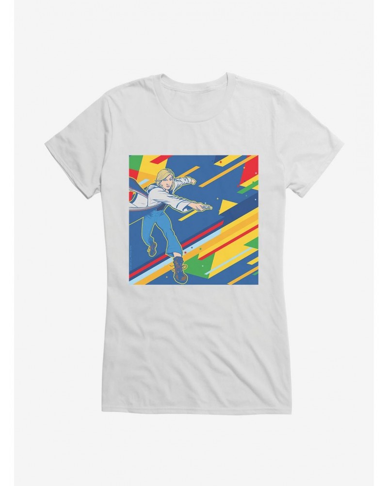 Doctor Who The Thirteenth Doctor Retro Art Girls T-Shirt $8.72 T-Shirts