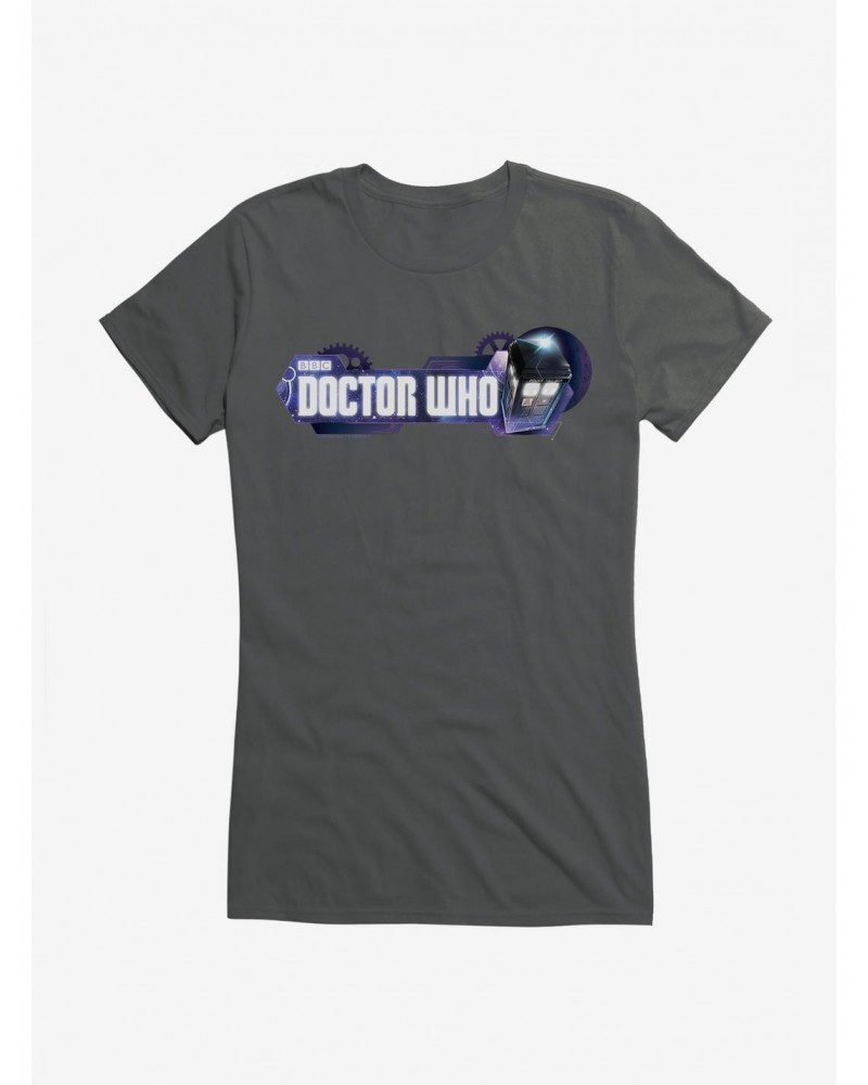 Doctor Who TARDIS Title Screen Girls T-Shirt $9.46 T-Shirts