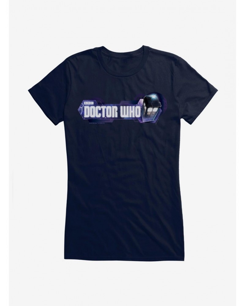 Doctor Who TARDIS Title Screen Girls T-Shirt $9.46 T-Shirts