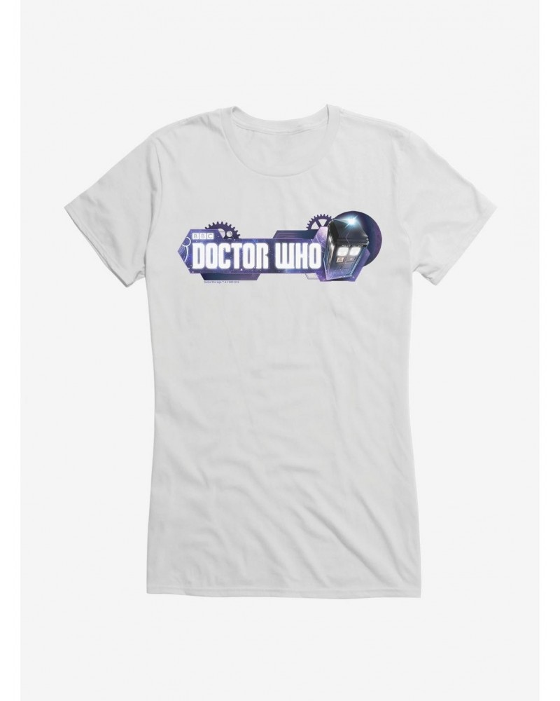 Doctor Who TARDIS Title Screen Girls T-Shirt $9.46 T-Shirts