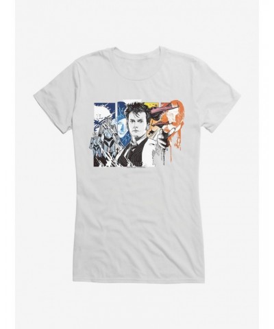 Doctor Who Tenth Doctor Collage Girls T-Shirt $8.47 T-Shirts